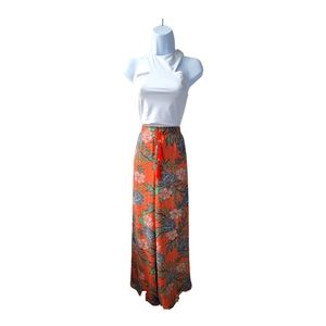 NY Collection Flower Print Palazzo Pants Sz XL